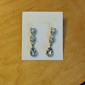 Olive and Piper Crystal Wedding Earrings